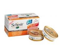 Schesir chat - filets de poulet et citrouille au naturel - 6 x 50g G