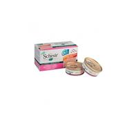 Schesir chat - filets de poulet et jambon en gelée - 6 x 50g