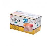 Schesir Chat - Filets De Poulet Et Riz Au Naturel - 6 X 50g