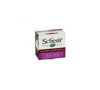 Schesir chat - filets de poulet, filets de boeuf et riz au naturel - 85 g