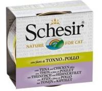 Schesir Nourriture pour Chat, Bouillon, Thon/Poulet, 280 g