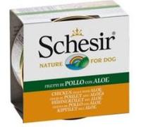SCHESIR-Aliment pour chien en boite Schesir Filets de poulet et aloès en gelée - 150 g