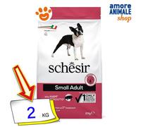 Schesir Chiens Adultes Petits Mantenant Jambon Nourriture Seche 2 Kg