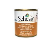 SCHESIR Complements Poulet aux tomates en gelée 285 g, nourriture humide pour chiens