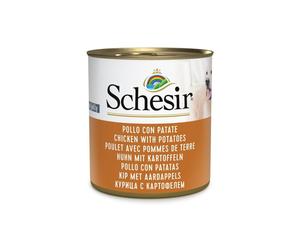 SCHESIR Complements Poulet aux tomates en gelée 285 g, nourriture humide pour chiens