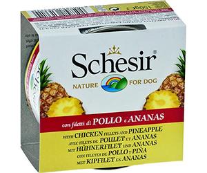 Schesir Dog Poulet avec Ananas, Filets de Poulet avec Ananas, 150 GR