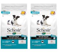 Schesir Dog Small Maintenance Nourriture sèche pour Petits Chiens Sac 2 kg (Lot de 2)