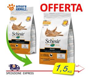 Schesir Dry Cat Maintenance Avec Poulet 1,5 / 10 KG - Aliments pour Chats Adulte