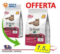 Schesir Dry Cat Stérilisés & Lumière Avec Jambon 1,5 / 10 KG - Pour Chats
