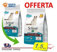 Schesir Dry Cat Stérilisés & Lumière Avec Poisson 1,5 / 10 KG - Pour Chats