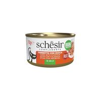 Schesir en gelée, Thon avec Citrouille, 12 x 70 g en boîte, Nourriture Humide complète pour Chats, sans cruauté, sans conservateurs, Poisson Durable