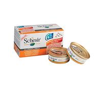 Schesir Exotic, Nourriture Humide pour Chats Adultes au goût Poulet avec Citrouille - Total 300 g (6 boîtes de 50 g)