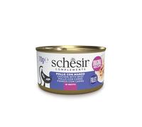 Schesir, Filets de Poulet au Boeuf en Eau de Cuisson, Nourriture Humide complémentaire pour Chats, Recette Originale, 100% Naturelle, 12 boîtes de 70 g