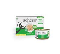 Schesir, Filets de Poulet en gelée, Nourriture Humide complémentaire pour Chats, Recette Originale, 100% Naturelle, 6 boîtes de 70 g