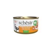 Schesir, Filets de Thon à l'aloès en gélatine, Nourriture Humide complémentaire pour Chats, Recette Originale, 100% Naturelle, 12 boîtes de 70 g