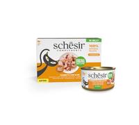 Schesir, Filets de Thon avec aloé en gelée, Nourriture Humide complémentaire pour Chats, Recette Originale, 100% Naturel, 6 boîtes de 70 g