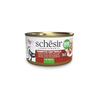 Schesir, Filets de Thon avec triglia en gelée, Nourriture Humide complémentaire pour Chats, Recette Originale, 100% Naturelle, 12 boîtes de 70 g