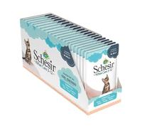 Schesir - Nourriture Humide pour Chats Chiots au goût Tonne en gélatine - pour Chatons de 3 à 12 Mois - 20 enveloppes de 85 g (1,7 kg)