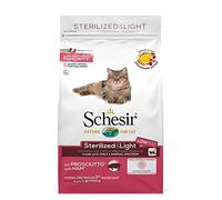 Schesir Nourriture sèche pour Chats stérilisés avec Jambon - 1500 g