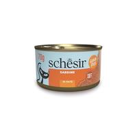Schesir, Pâté de Sardines, Aliment Humide Complémentaire pour Chats, Recette Originale, Ingrédients 100% Naturels, 12 boîtes de 70g