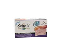 SCHESIR-Pâtée pour chat Schesir au Thon et boeuf Pack de 6 boites de 50 g