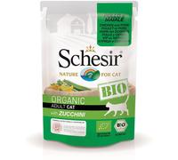SCHESIR-Sachet fraîcheur bio pour chat porc et bœuf avec courgettes