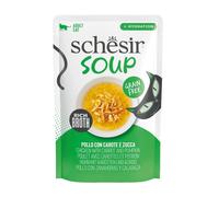Schesir Soupe poulet et potiron – 100% naturel – complémentaire pour chats – 12 x 40 g