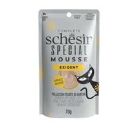 Schesir Special Exigent, Alimentation complète pour Chats exigeants (Poitrine 12 x 70 g)