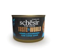 Schesir Taste The World Chien 8 x 150 g Nourriture humide pour chiens (agneau avec couscous en bouillon)