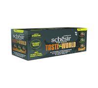 Schesir Taste The World, Variety Pack, Nourriture Humide complète pour Chien (boîtes 6 de 150 g)