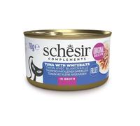 SCHESIR Thon aux sprats dans un bouillon pour chats 70 g