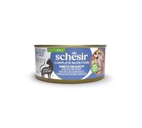 Schesir, Thon avec alicette en Bouillon, Nourriture Humide complémentaire pour Chats, en Conserve, 100% ingrédients naturels, sans cruauté, 8 x 140 g