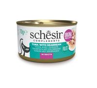 SCHESIR Thon avec dorade en bouillon pour chats 70 g