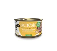 Schesir Thon avec surimi en gelée, Nourriture Humide pour Chats, en canettes, 100% Naturel, avec vitamines ajoutées, 12 x 85 g