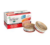 Schesir Thon Crevettes Gelée Pour Chat Multipack 6 X 50 G