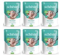 SCHESIR Thon et daurade en gelée pour chats 6×85 g