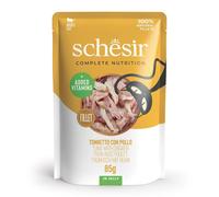 Schesir au thon avec poulet (gelée) pâtée pour chat (sachets 85g) 2 boîtes (40 x 85g)