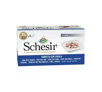 SCHESIR Thon et sébaste en gelée, nourriture humide pour chiens, 4 x 85 g