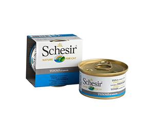 Schesir Thon Naturel | 24 x 85 g de Nourriture pour Chat Humide.