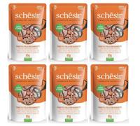 SCHESIR Thon, poulet et crevette en gelée pour chats 6×85 g