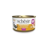 Schesir, Ton avec Poulet en Bouillon, Nourriture Humide complète pour Chats, en boîte, ingrédients 100% naturels, sans cruauté 12 x 70 g