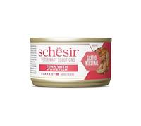 Schesir Veterinary Solutions | Solutions vétérinaires chats | diverses recettes | 8 x 80 g | (8 x 80 g, gastro-intestinal thon et poisson)