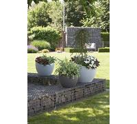 Scheurich 53379 250/30 Wave Globe Pot de Fleurs Plastique Granit Noir 30 x 30 x 22 cm