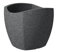 Scheurich 55360 256/40 Wave Globe Cubo Pot De Fleurs Plastique Granit Noir 39 X 39 X 36 Cm