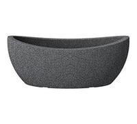 Jardinière GENERIQUE Scheurich 55371 253/58 Wave Globe Jardinière Plastique Granit Noir 58 X 24 X 23 Cm
