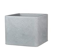 Scheurich Alea 40 Pot de fleurs carré en plastique recyclé Gris pierre