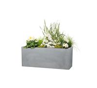 Scheurich Bac à plantes Cube Box, 21 L ou 35,5 L (gris, 60 cm)