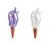 Scheurich Bördy XL Lot de 8 distributeurs d'eau, couleur champagne/violet, capacité de 620 ml, petite boule d'irrigation, avec pied en argile, distributeur d'eau, pour plantes et fleurs, tige en terre