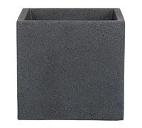 Scheurich C-Cube Pot de Fleurs Stony Black 40 cm, Hauteur 33 cm