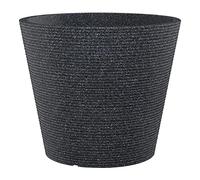 Scheurich Coneo Pot de Fleurs en Plastique Noir Granit 30 cm de diamètre 24,3 cm de Hauteur 10 l 57546